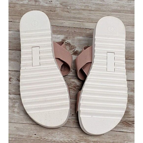 Mix No. 6 OZ Womens Size 7 M Rose Slip On Elastic Strappy Sandals 649429 Stretch - Picture 6 of 8